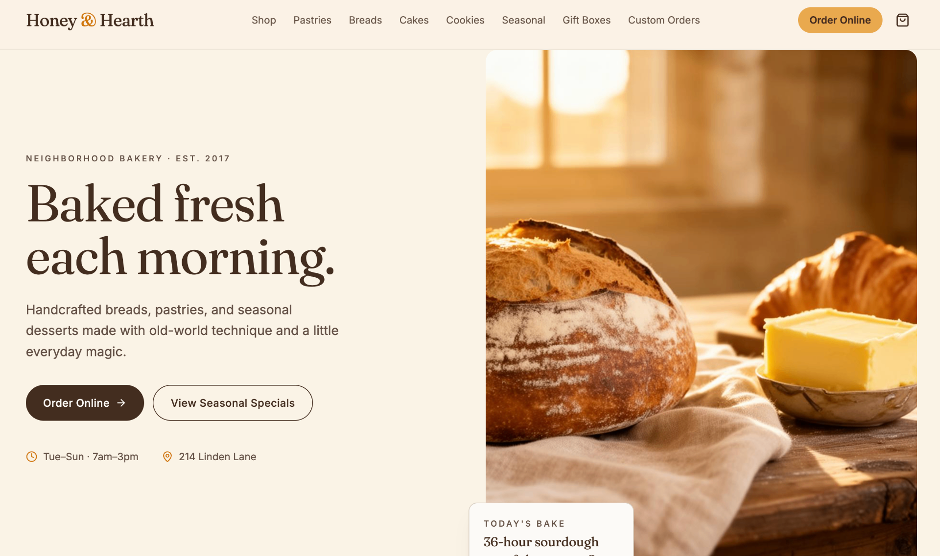 Honey & Hearth Bakery